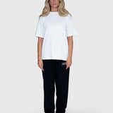 Confidence Box Tee - White/Black