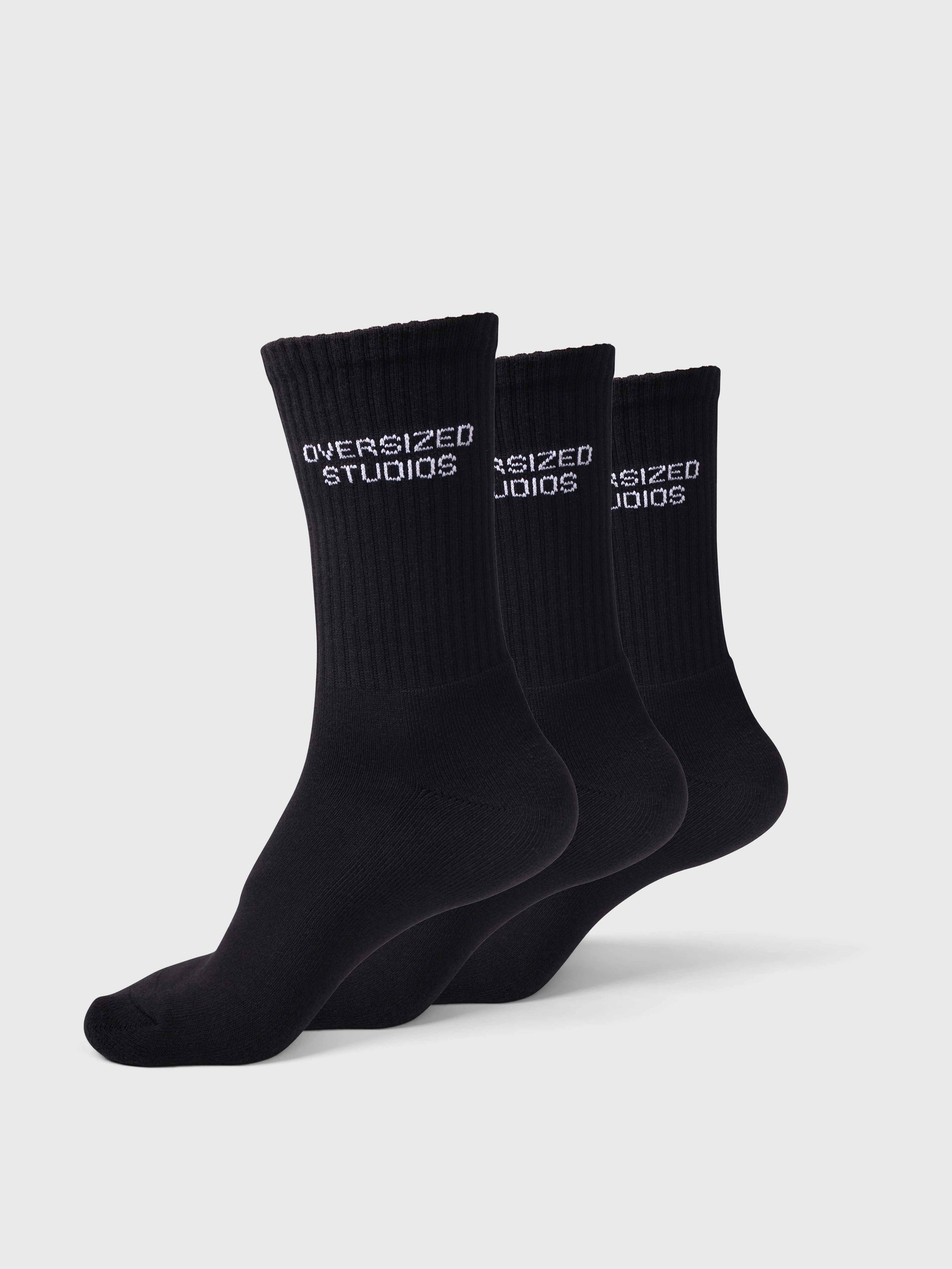 3-Pack Confidence V2 Socks - Black/White
