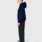 Scuba Embossed Zip Hoodie - Midnight Navy