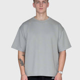 Interlock Stamina Box Tee - Neutral Gray/White