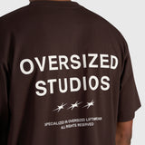 Confidence V2 Box Tee - Brown/White