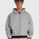 Confidence V2 Zip Hoodie - Cloud Grey/Black