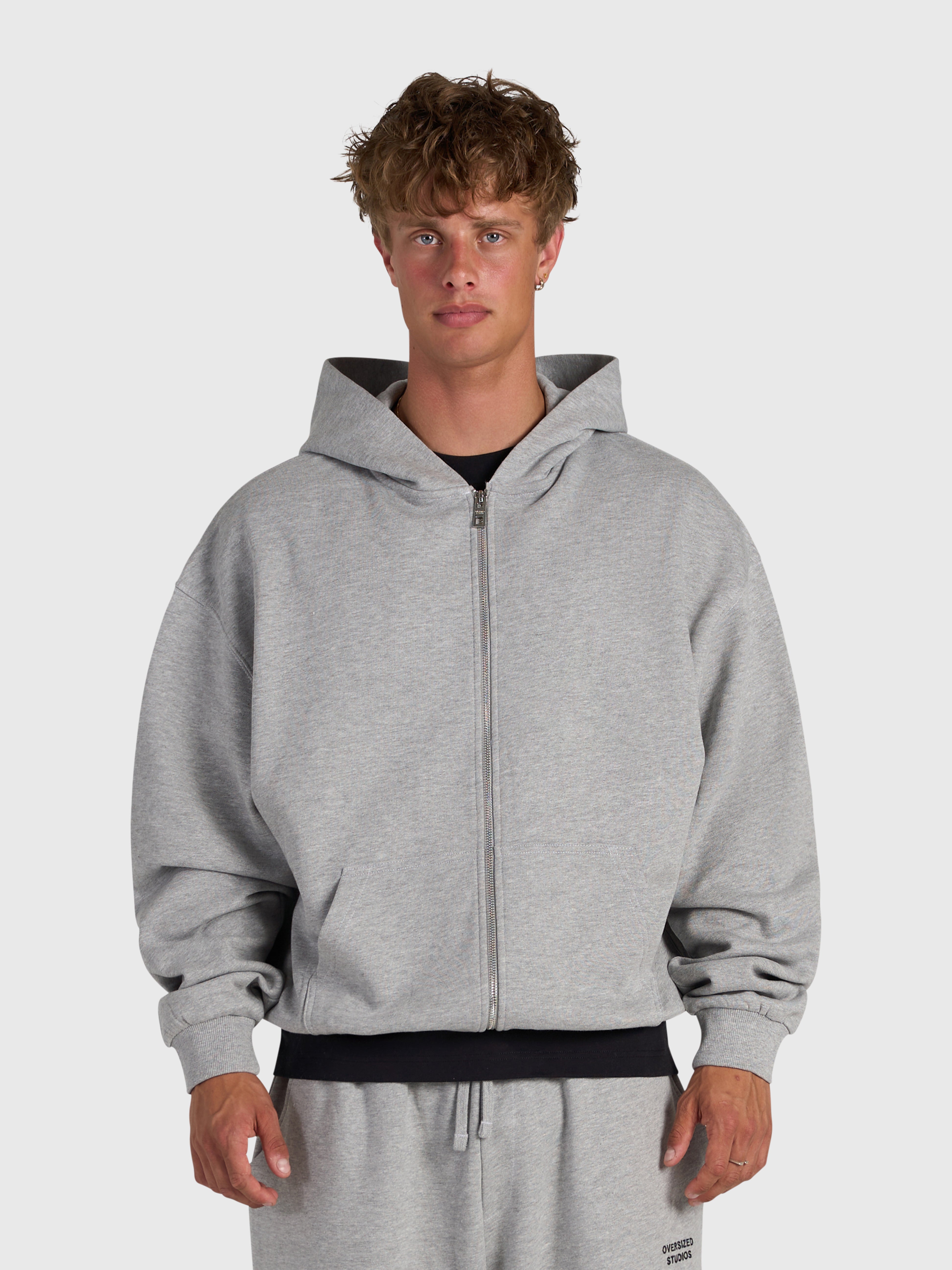 Confidence V2 Zip Hoodie - Cloud Grey/Black