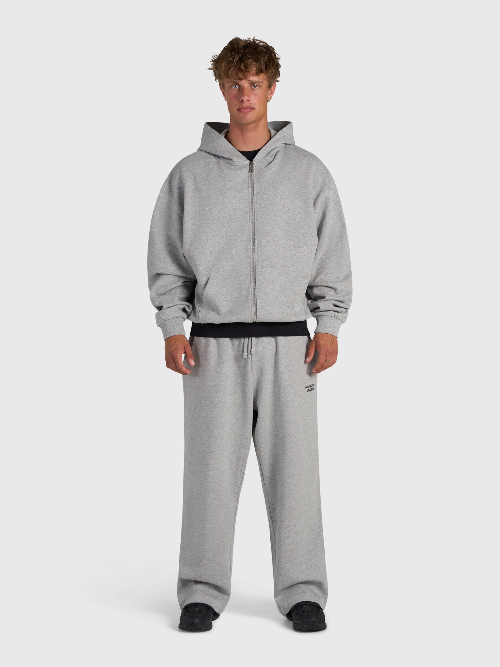 Confidence V2 Zip Hoodie - Cloud Grey/Black