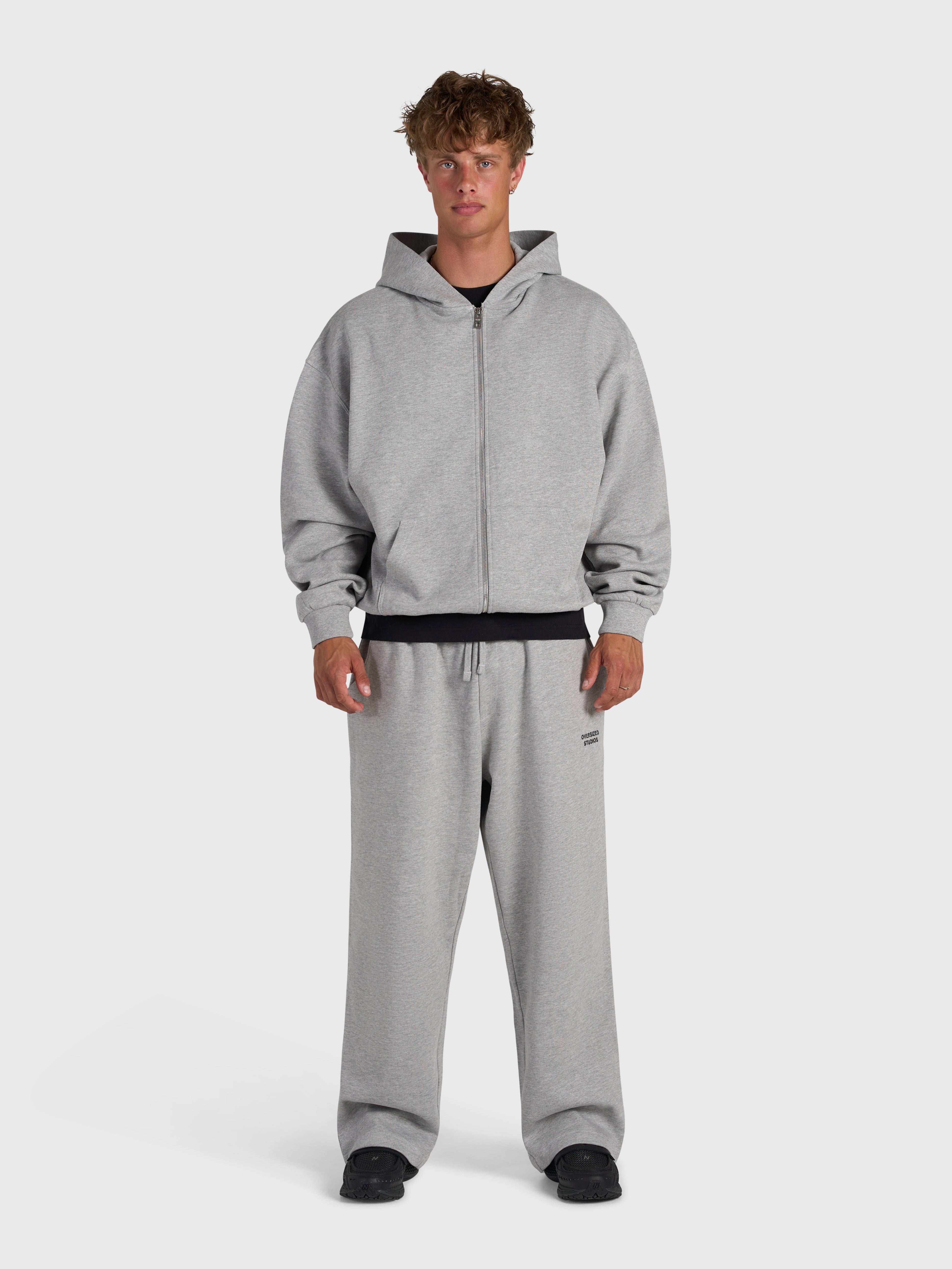 Confidence V2 Zip Hoodie - Cloud Grey/Black