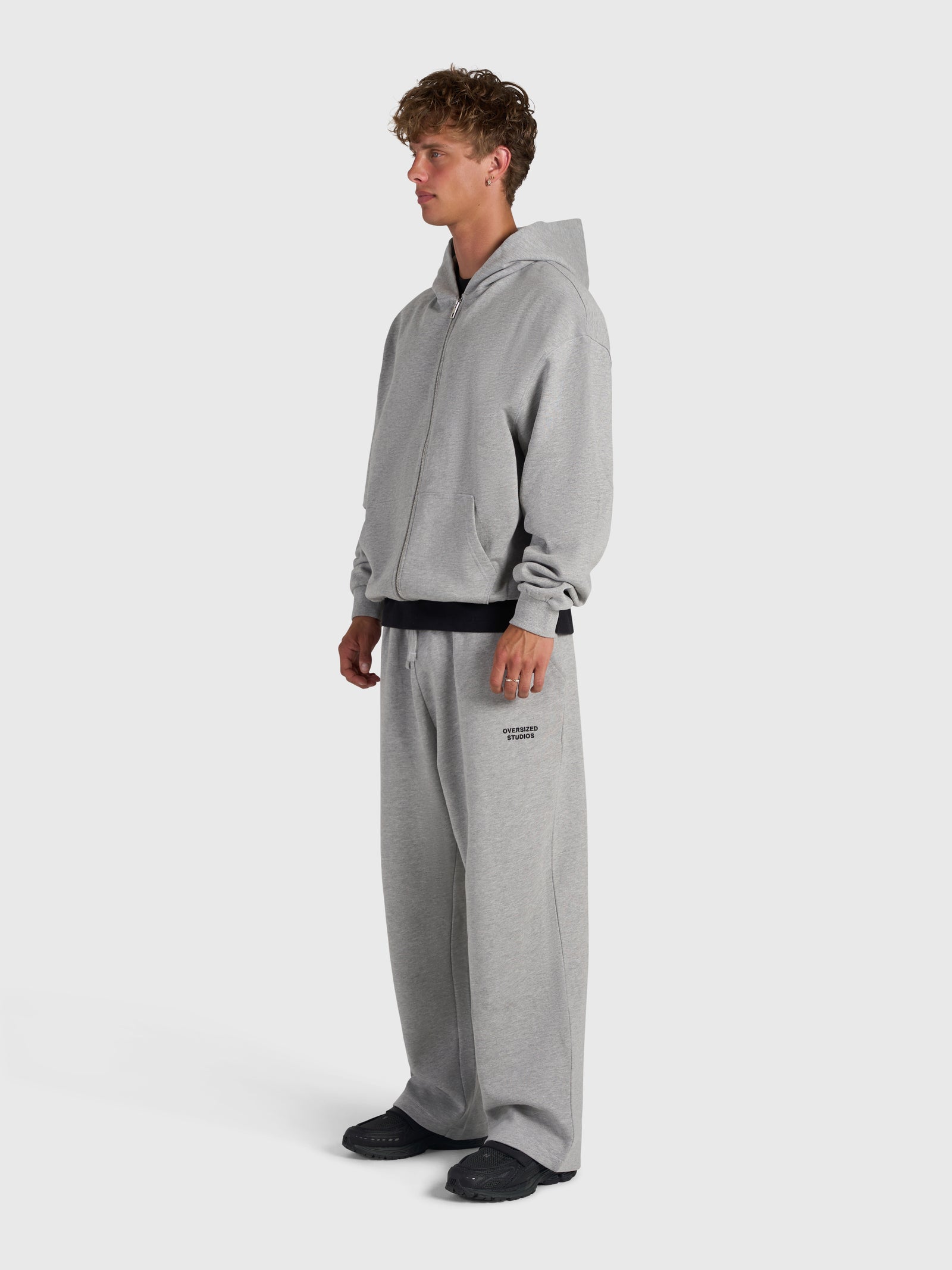 Confidence V2 Zip Hoodie - Cloud Grey/Black