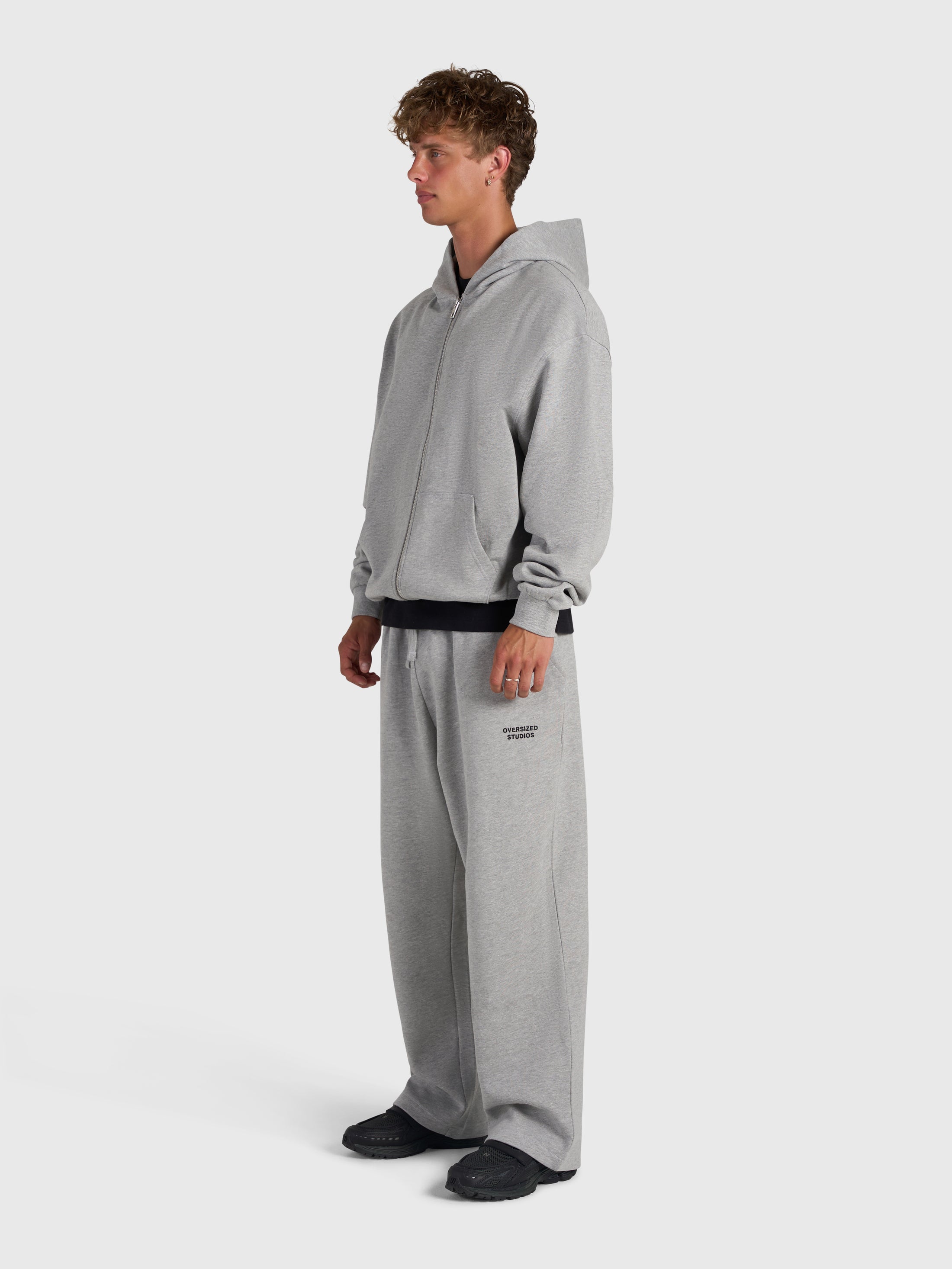 Confidence V2 Zip Hoodie - Cloud Grey/Black