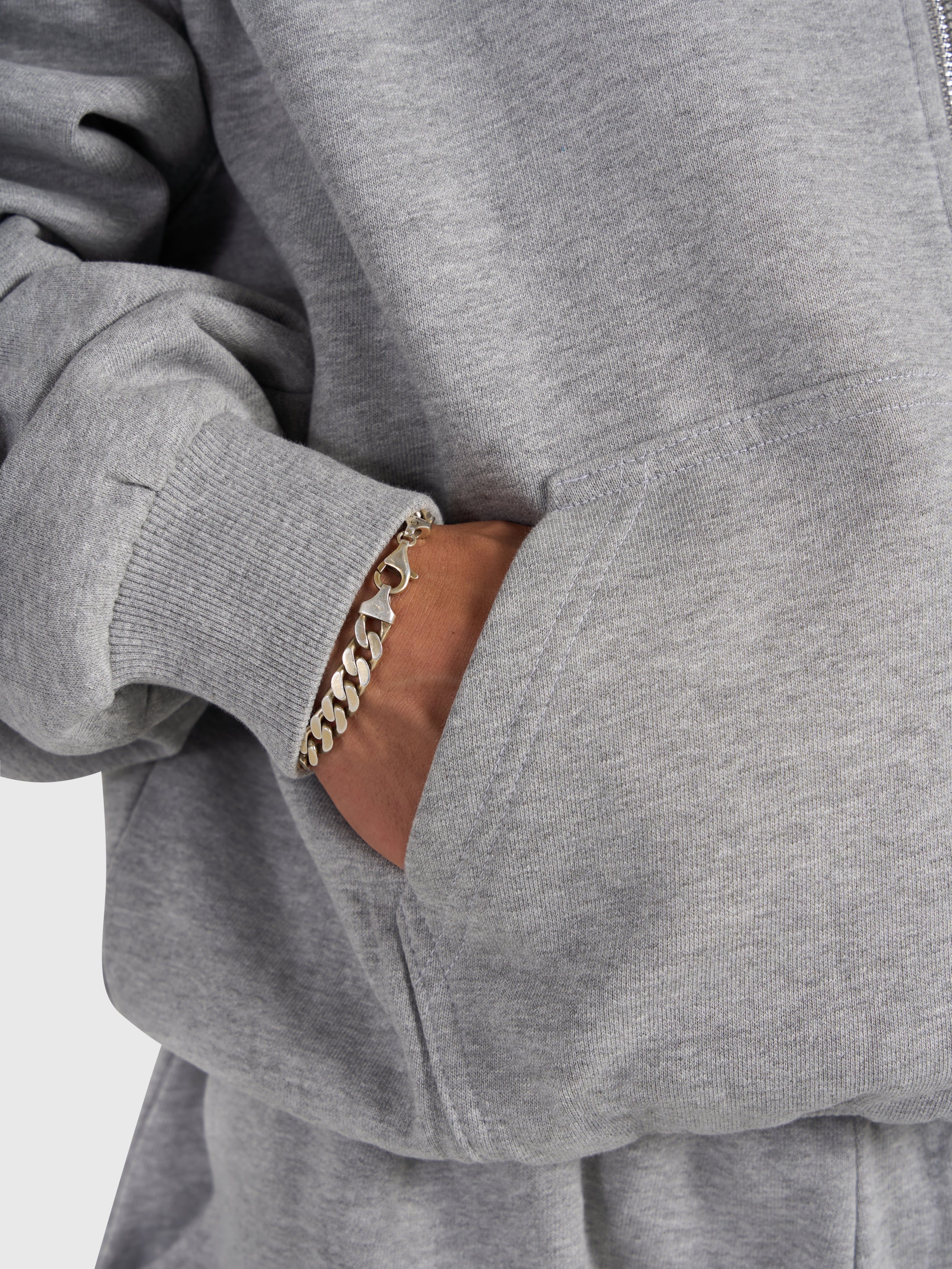 Confidence V2 Zip Hoodie - Cloud Grey/Black