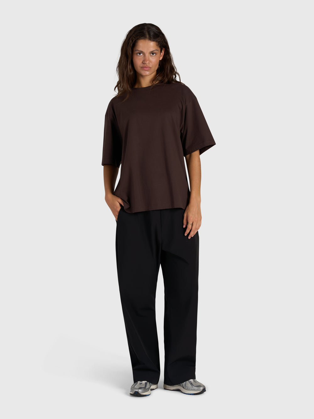 Confidence V2 Box Tee - Brown/White