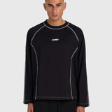 Contrast Raglan Long Sleeve - Black/White