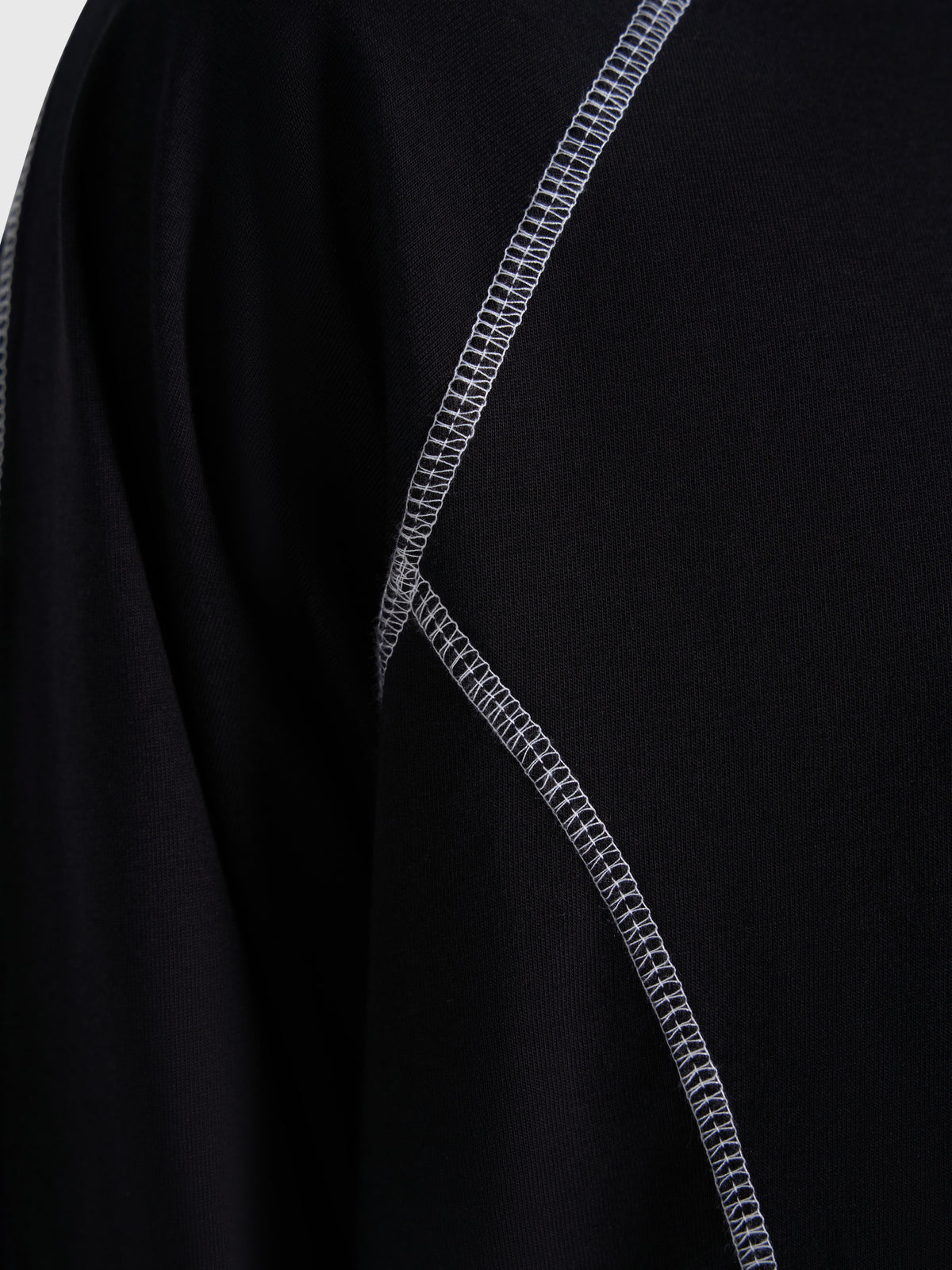 Contrast Raglan Long Sleeve - Black/White