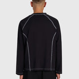 Contrast Raglan Long Sleeve - Black/White