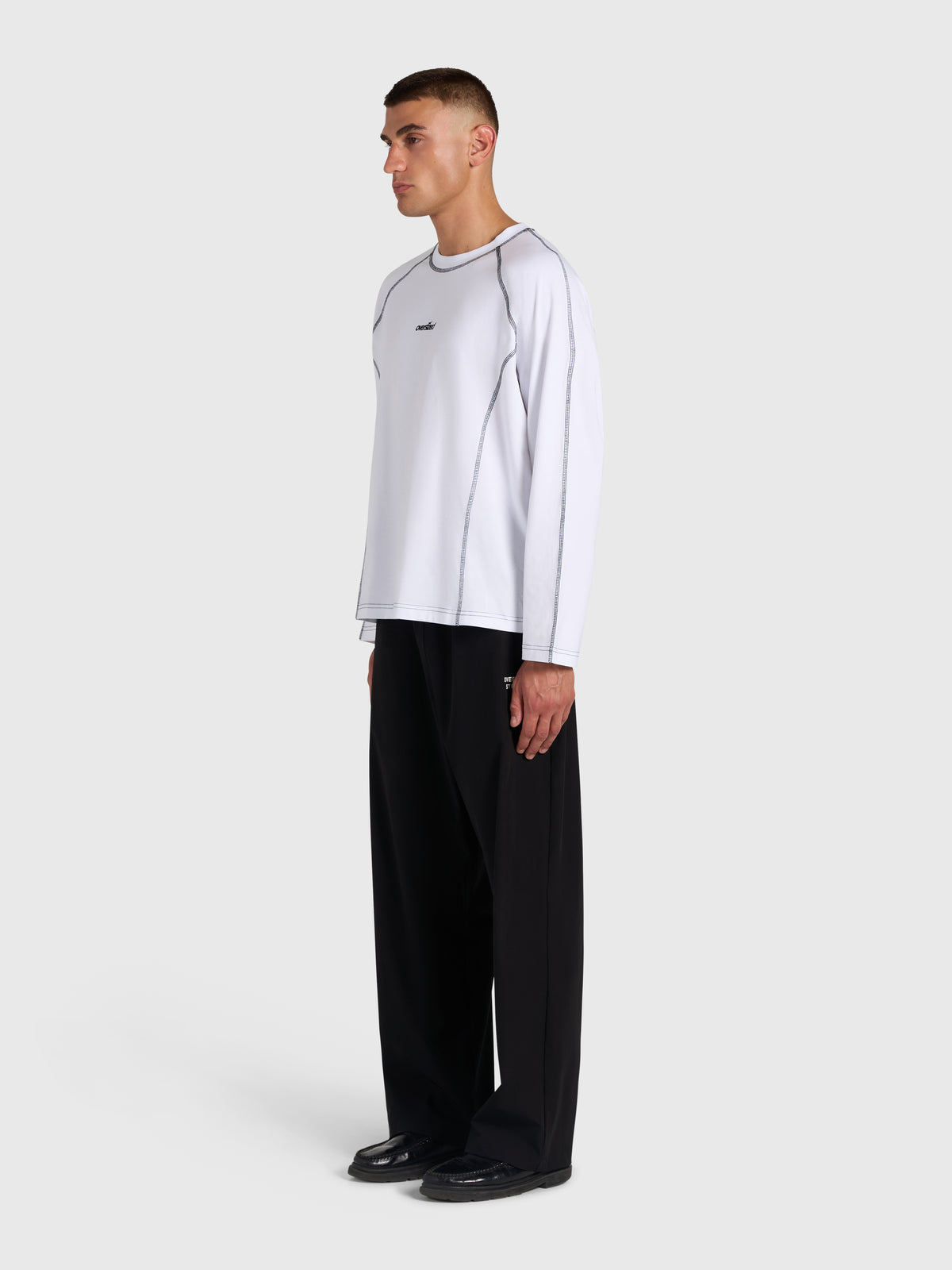 Contrast Raglan Long Sleeve - White/Black