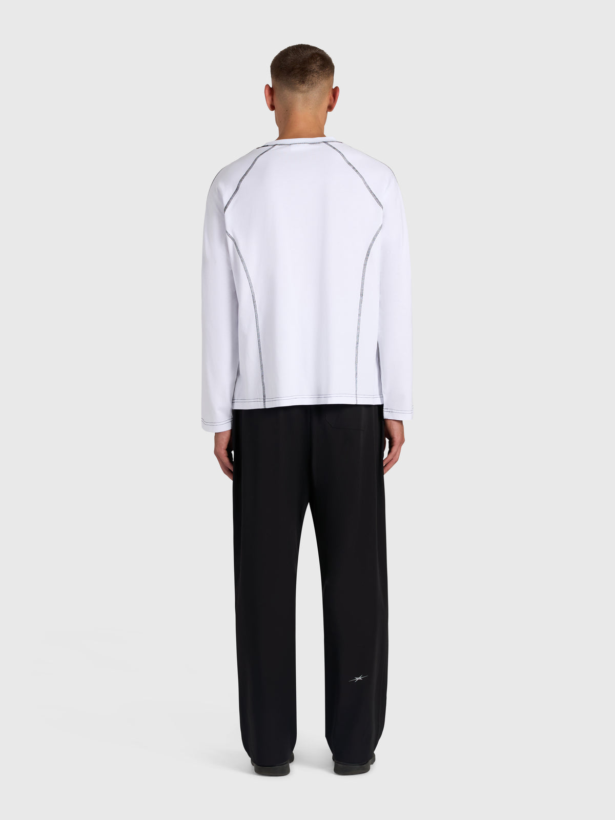Contrast Raglan Long Sleeve - White/Black
