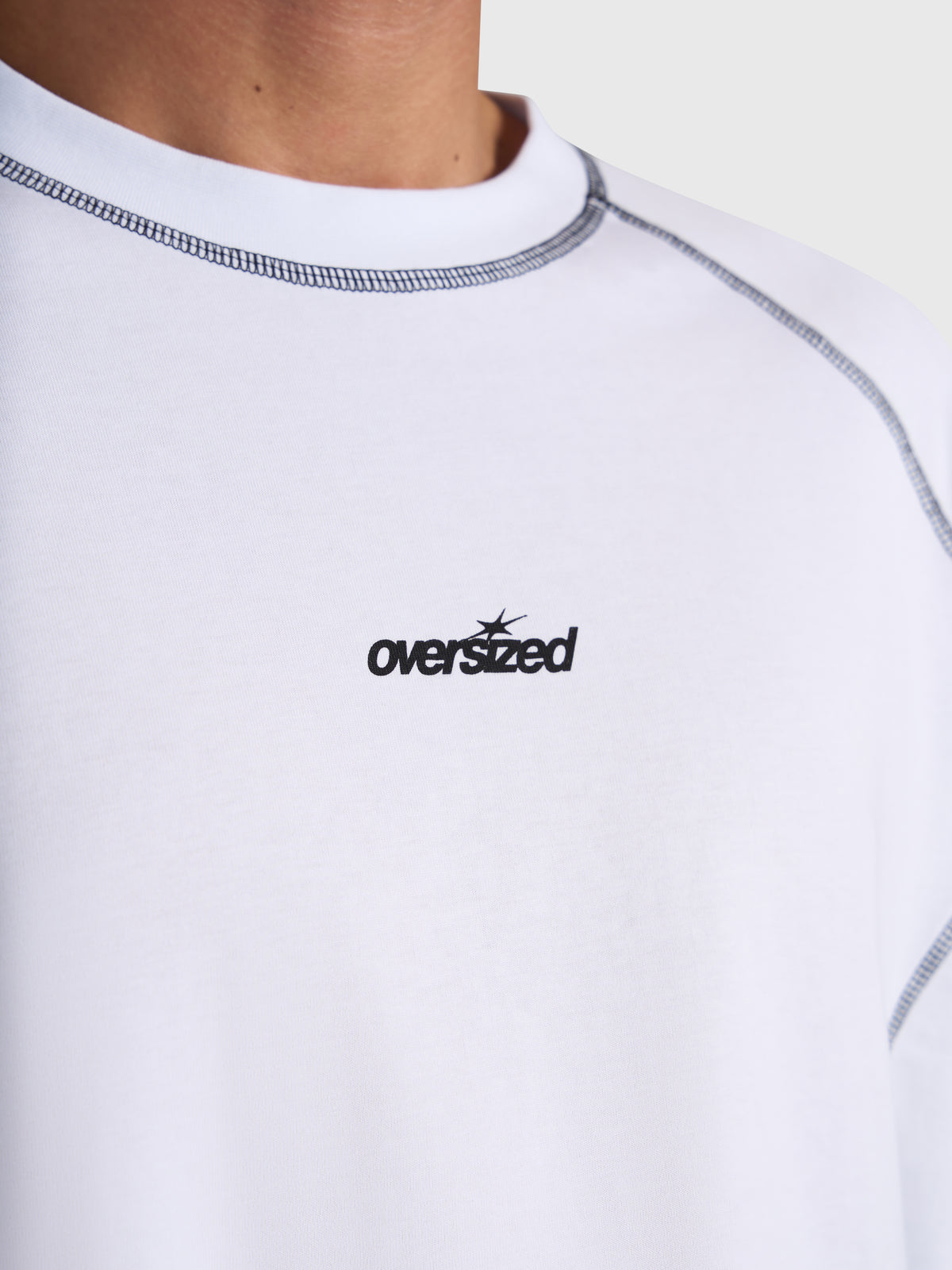 Contrast Raglan Long Sleeve - White/Black
