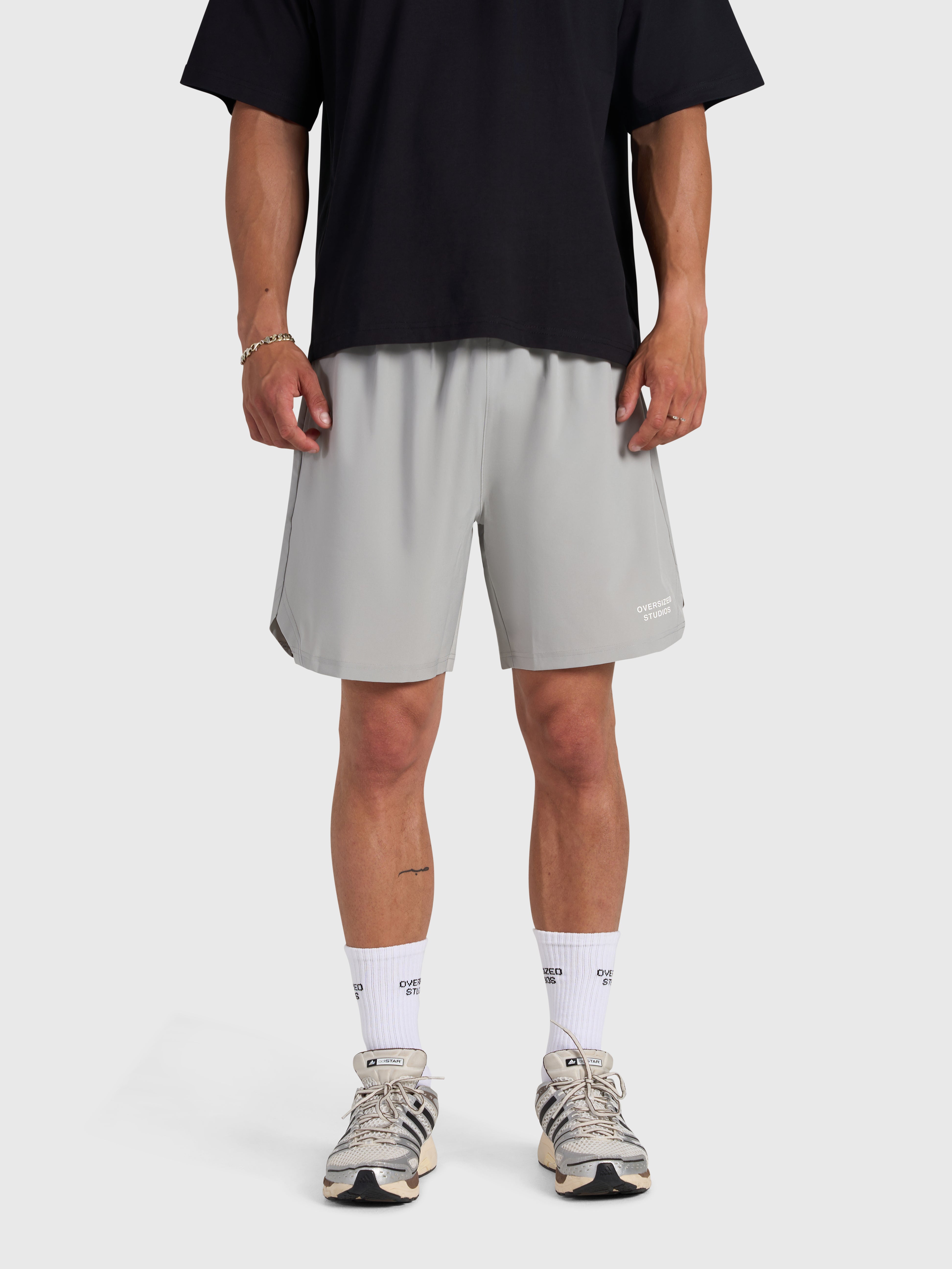 Confidence V2 Tech Shorts - Grey/White