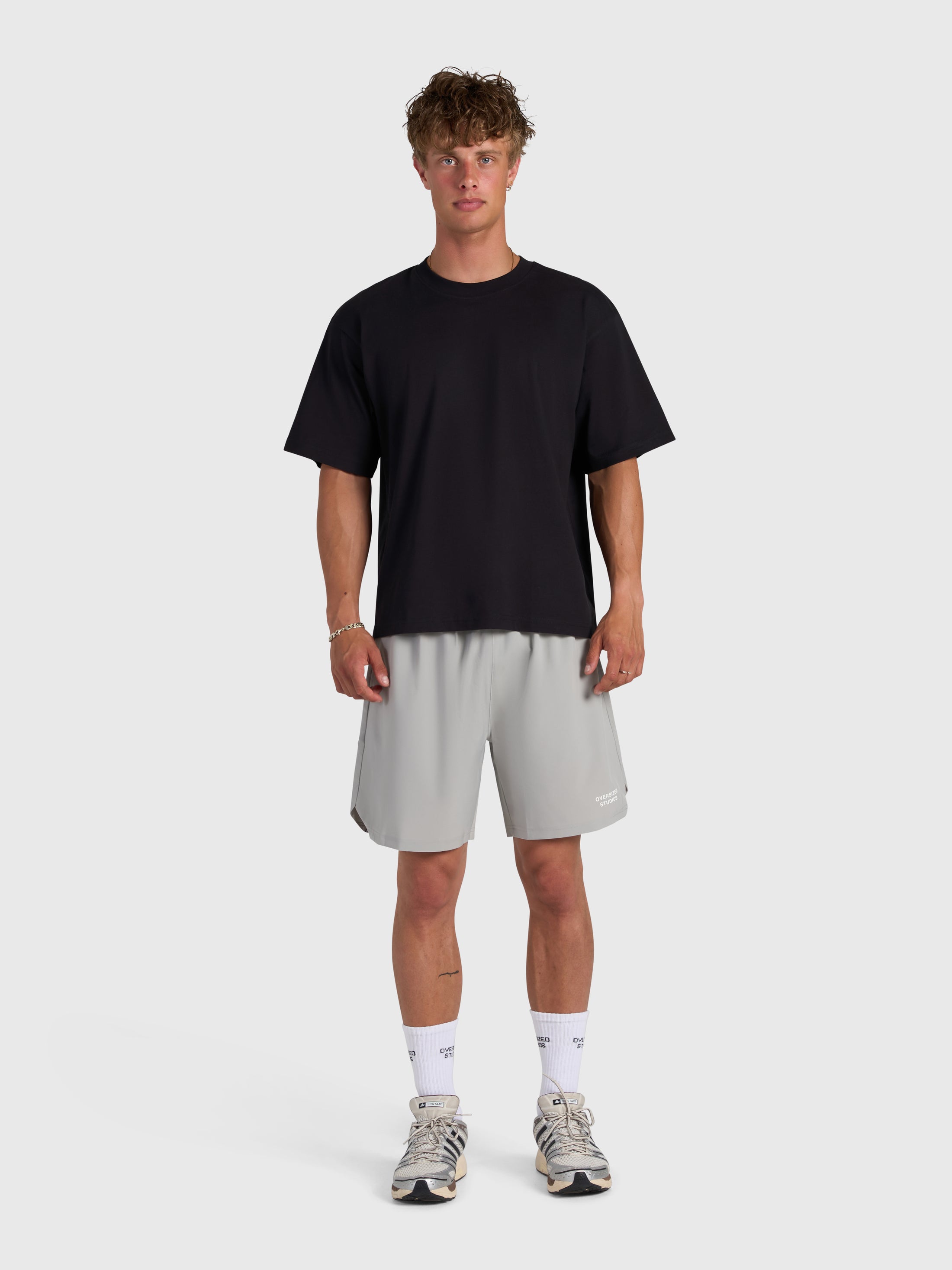 Confidence V2 Tech Shorts - Grey/White