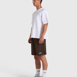 Confidence V2 Tech Shorts - Brown/White
