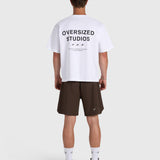 Confidence V2 Tech Shorts - Brown/White