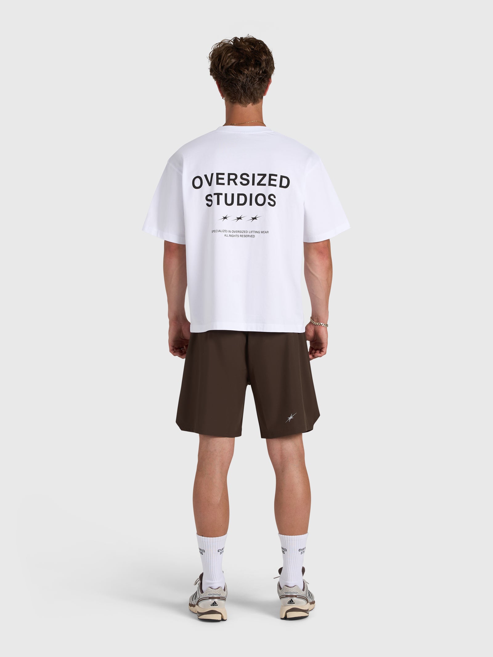 Confidence V2 Tech Shorts - Brown/White