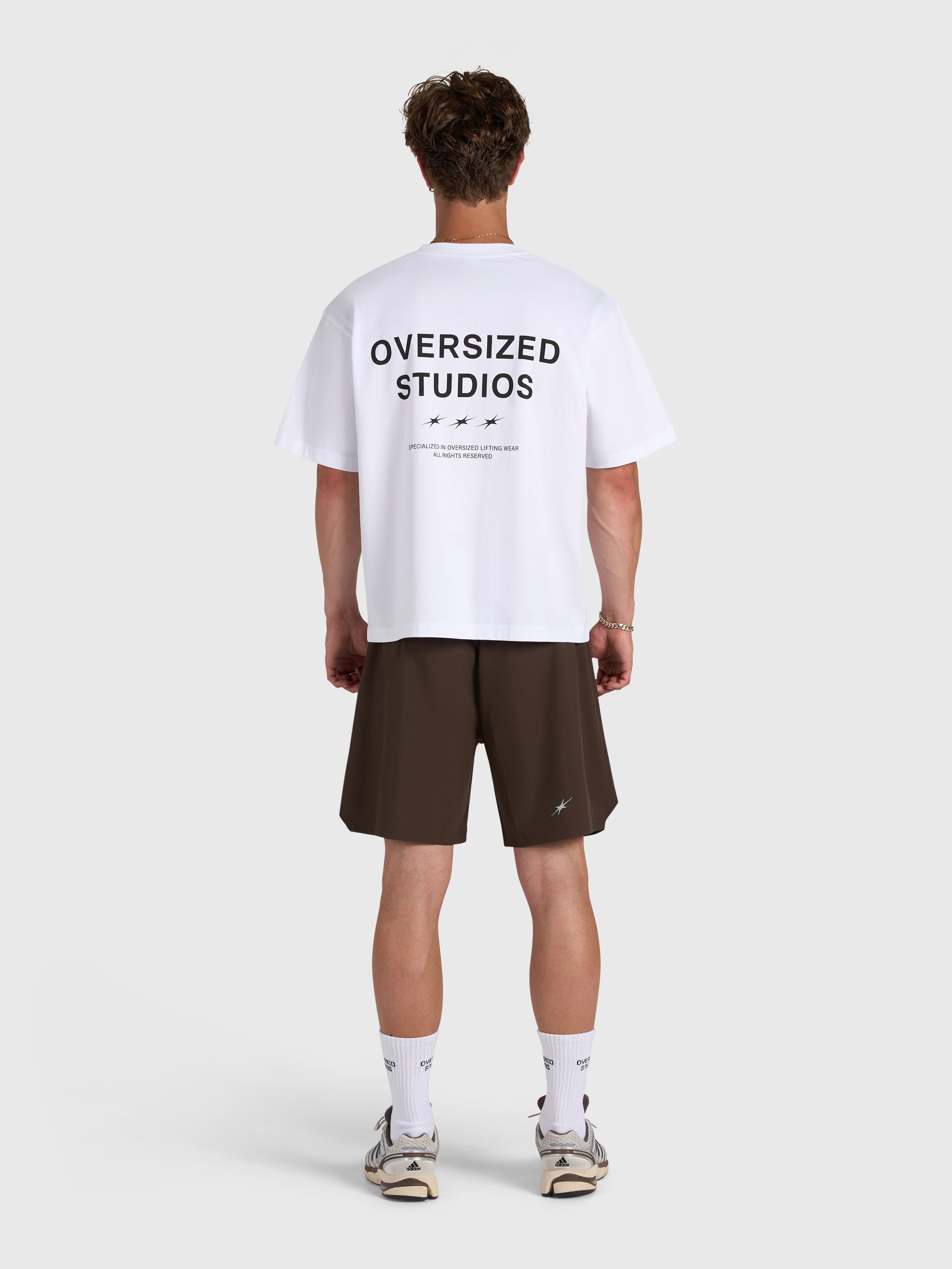 Confidence V2 Tech Shorts - Brown/White