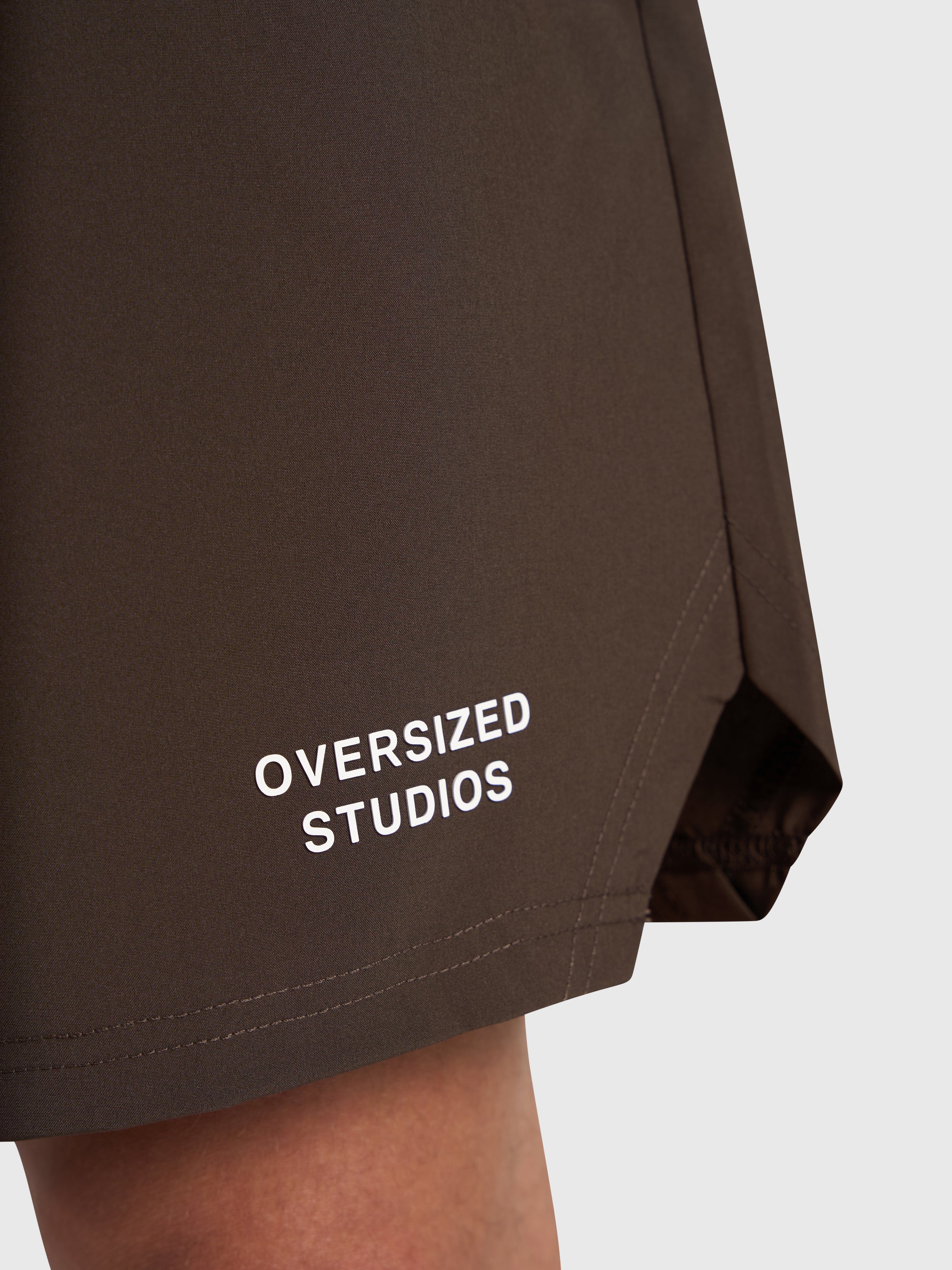 Confidence V2 Tech Shorts - Brown/White