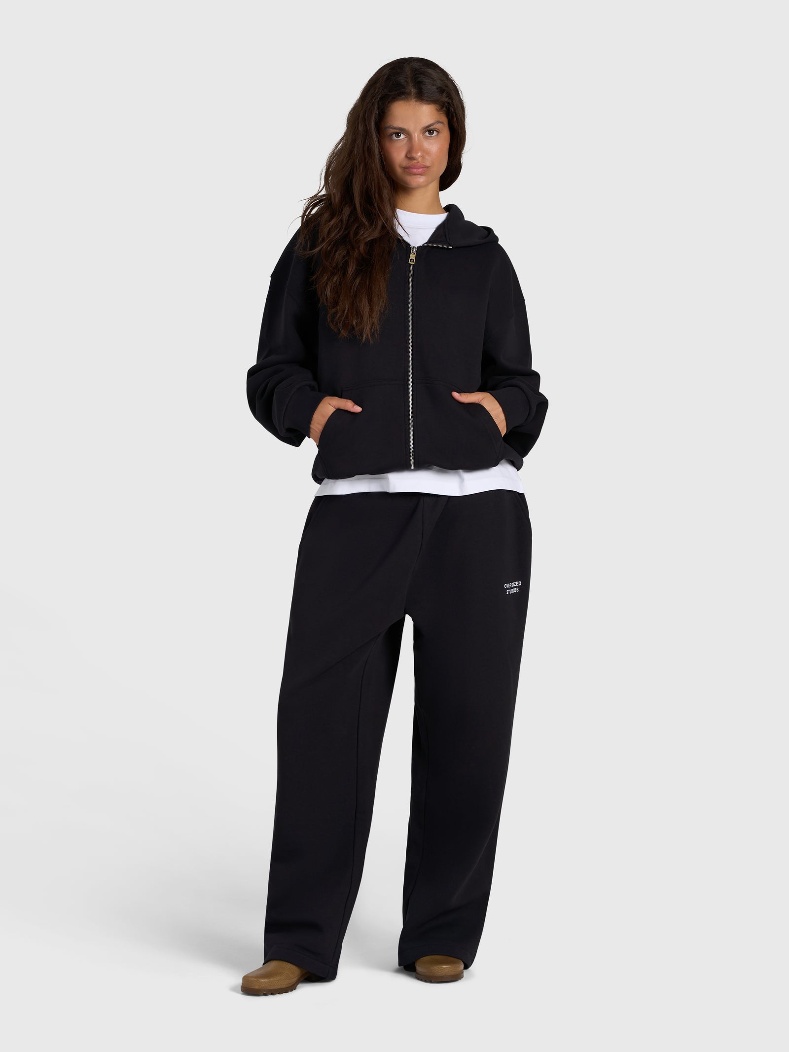 Confidence V2 Zip Hoodie - Black/White