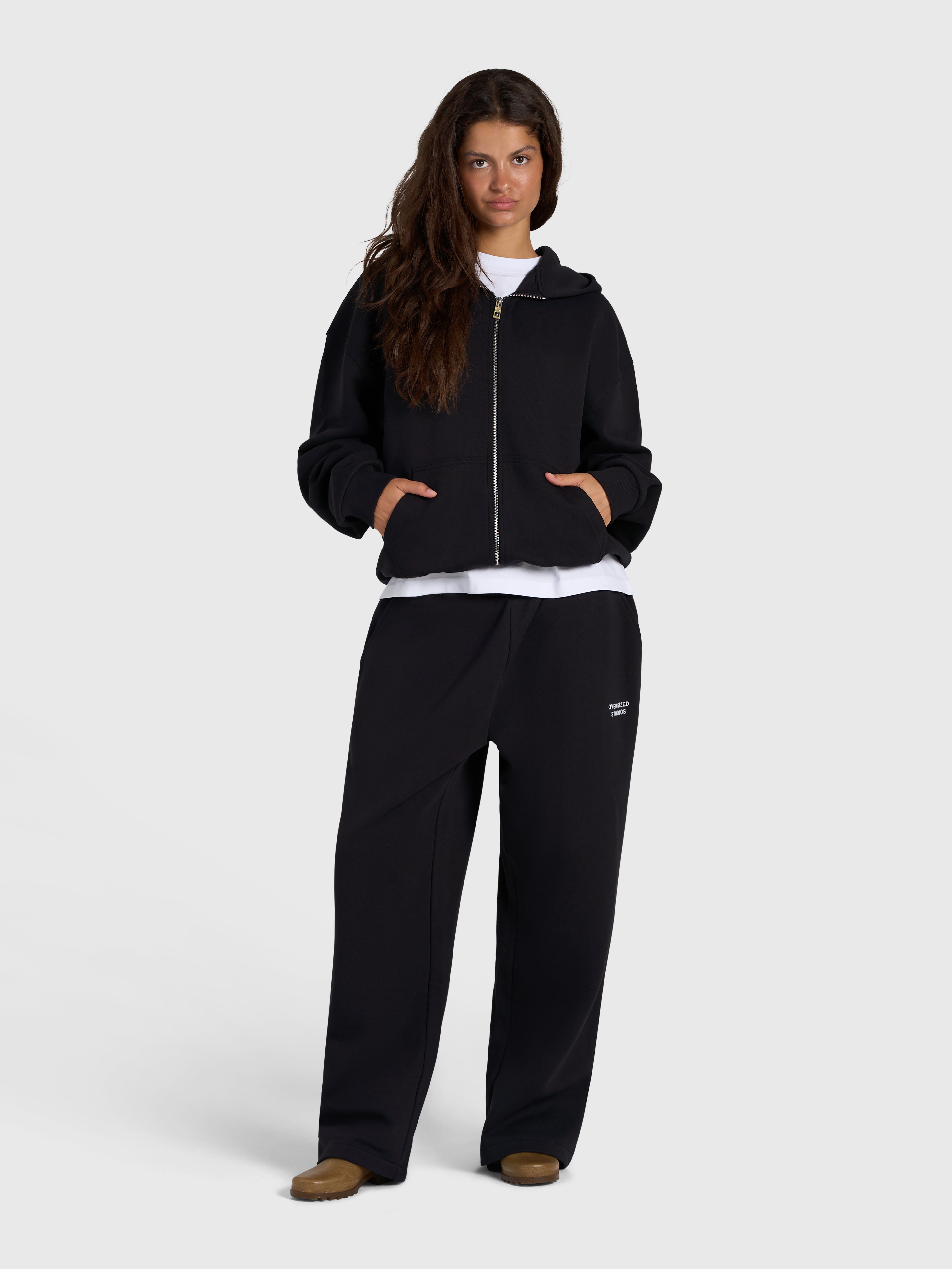 Confidence V2 Zip Hoodie - Black/White