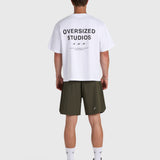 Confidence V2 Tech Shorts - Army/White