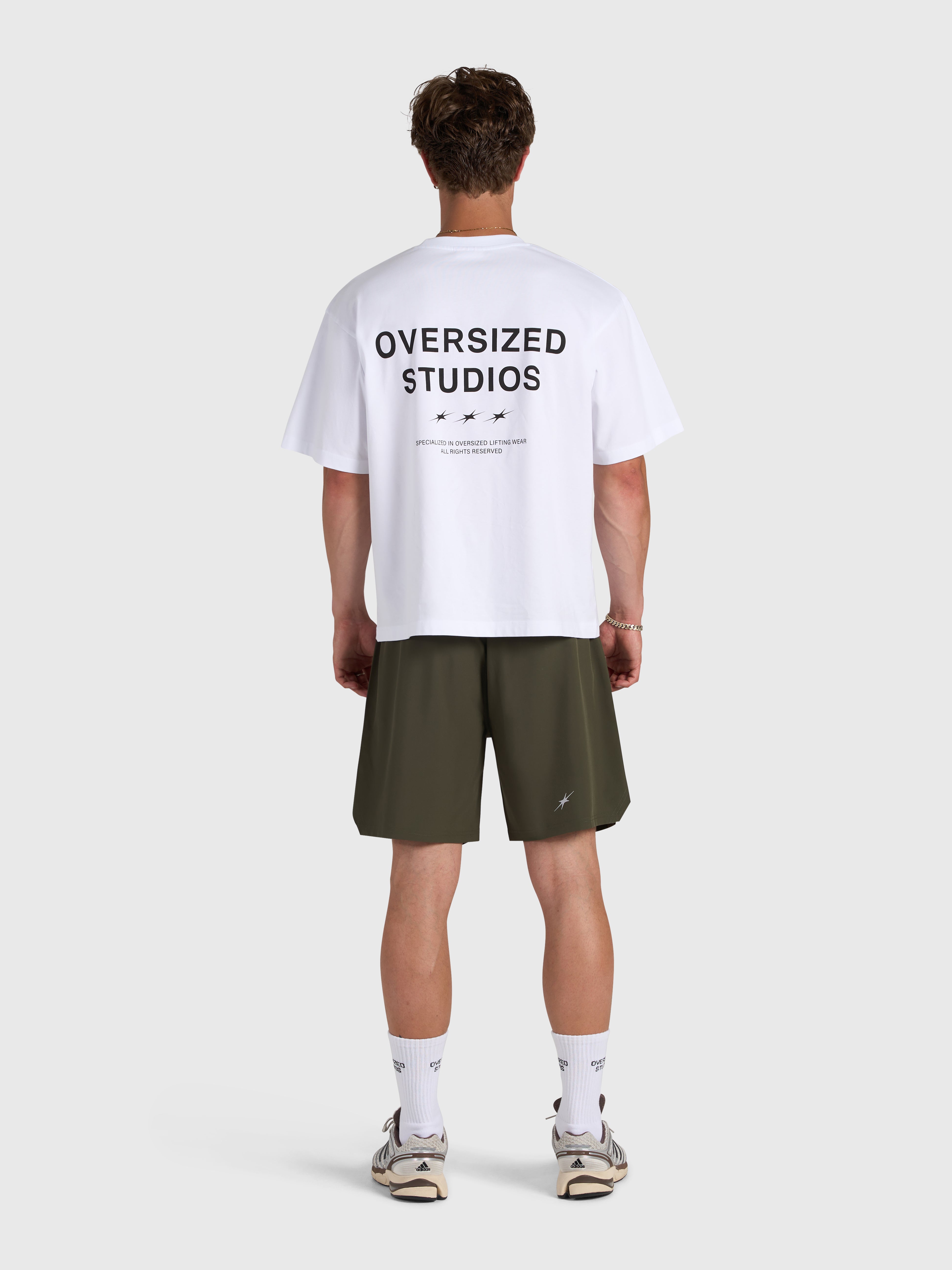 Confidence V2 Tech Shorts - Army/White