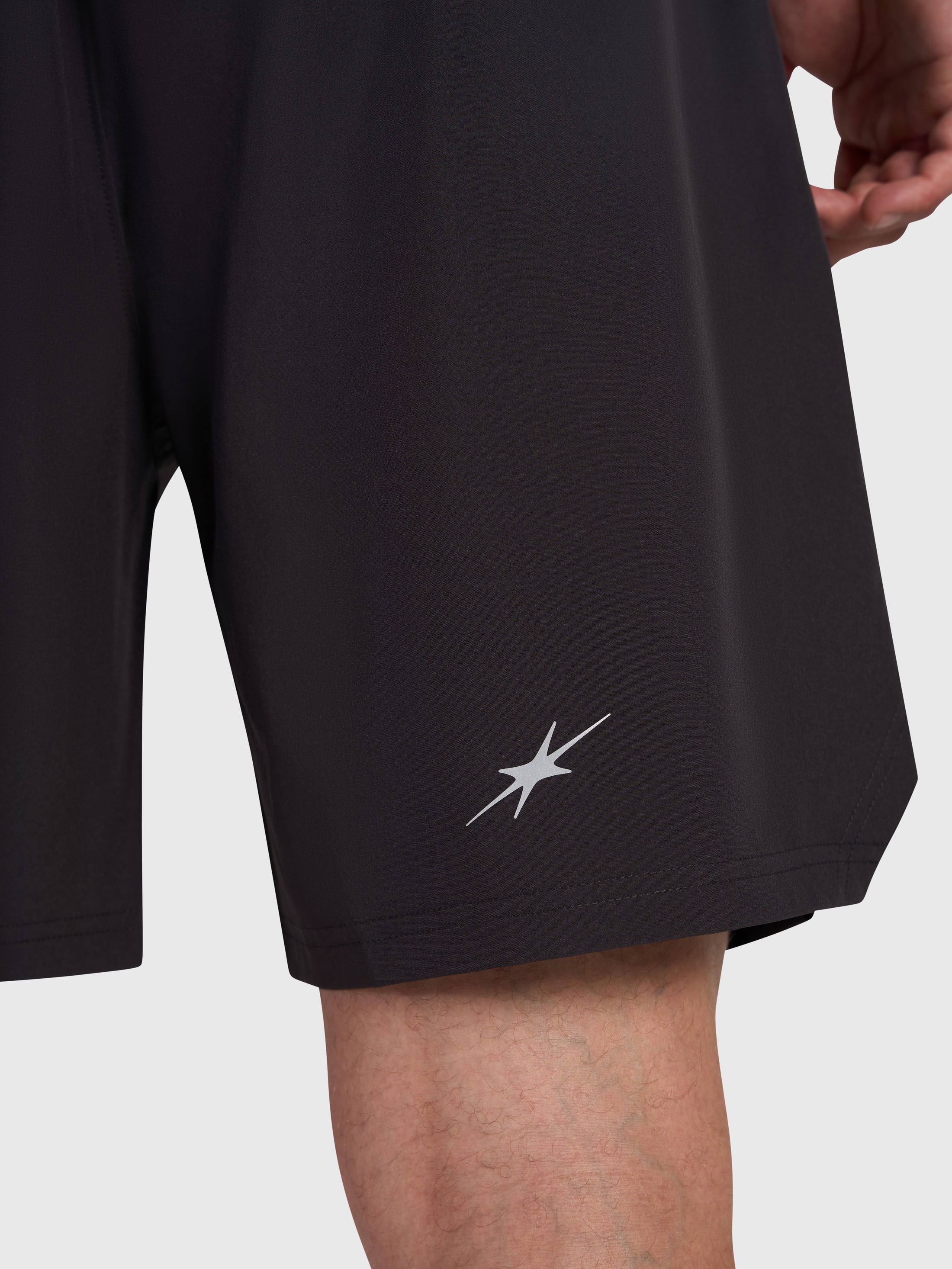 Confidence V2 Tech Shorts - Black/White