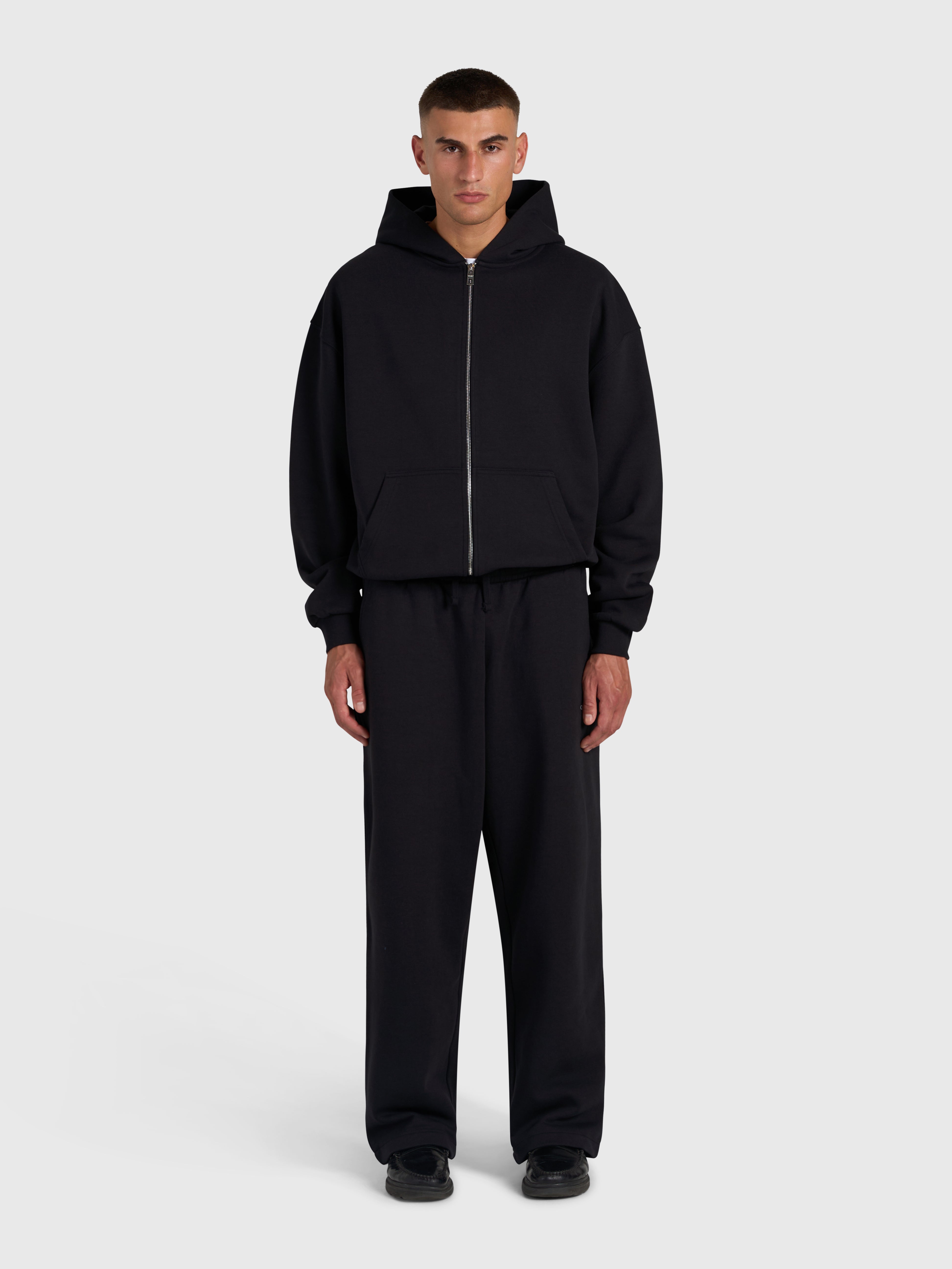 Confidence V2 Zip Hoodie - Black/White