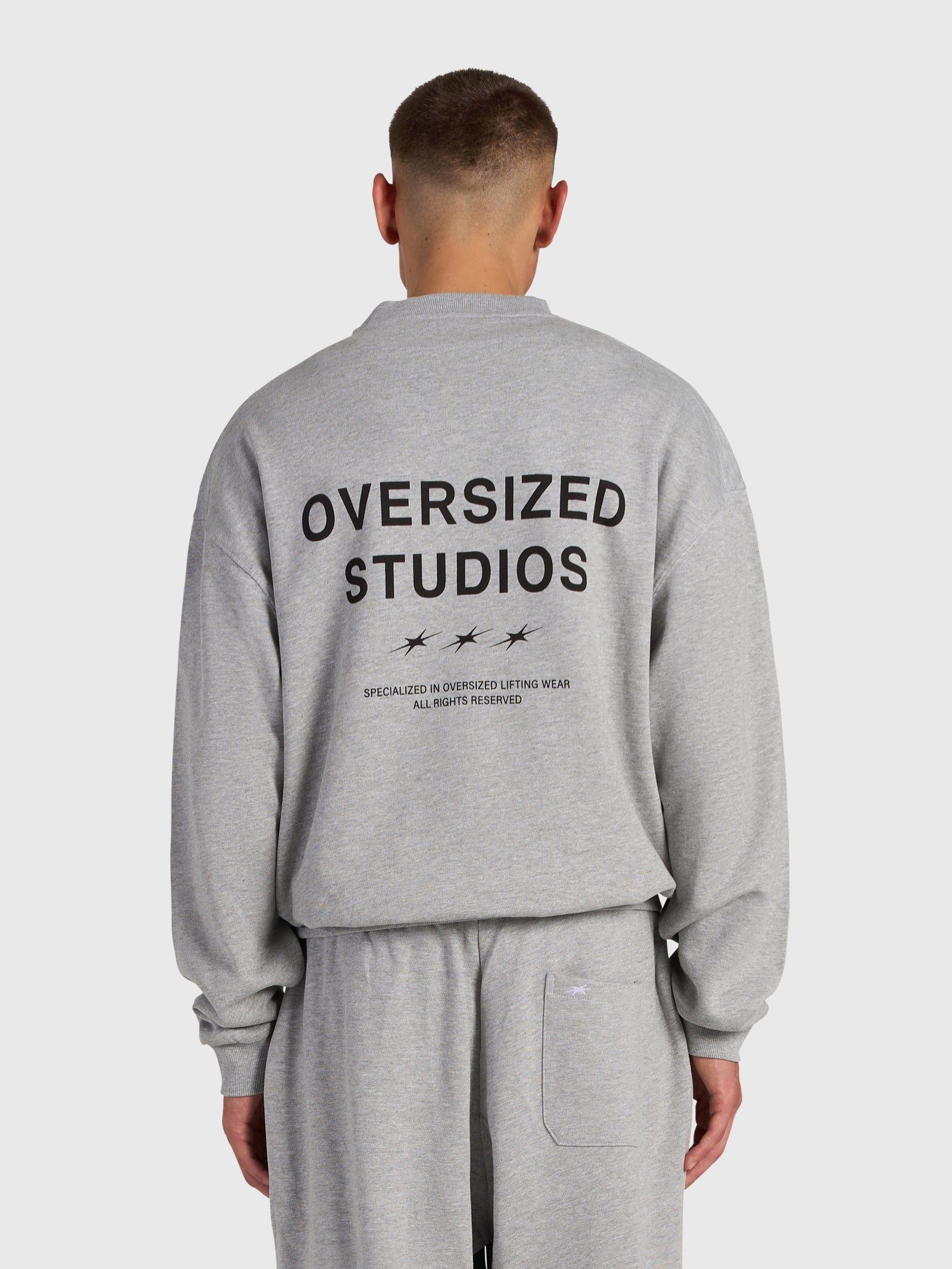 Confidence V2 Sweatshirt - Cloud Grey/White