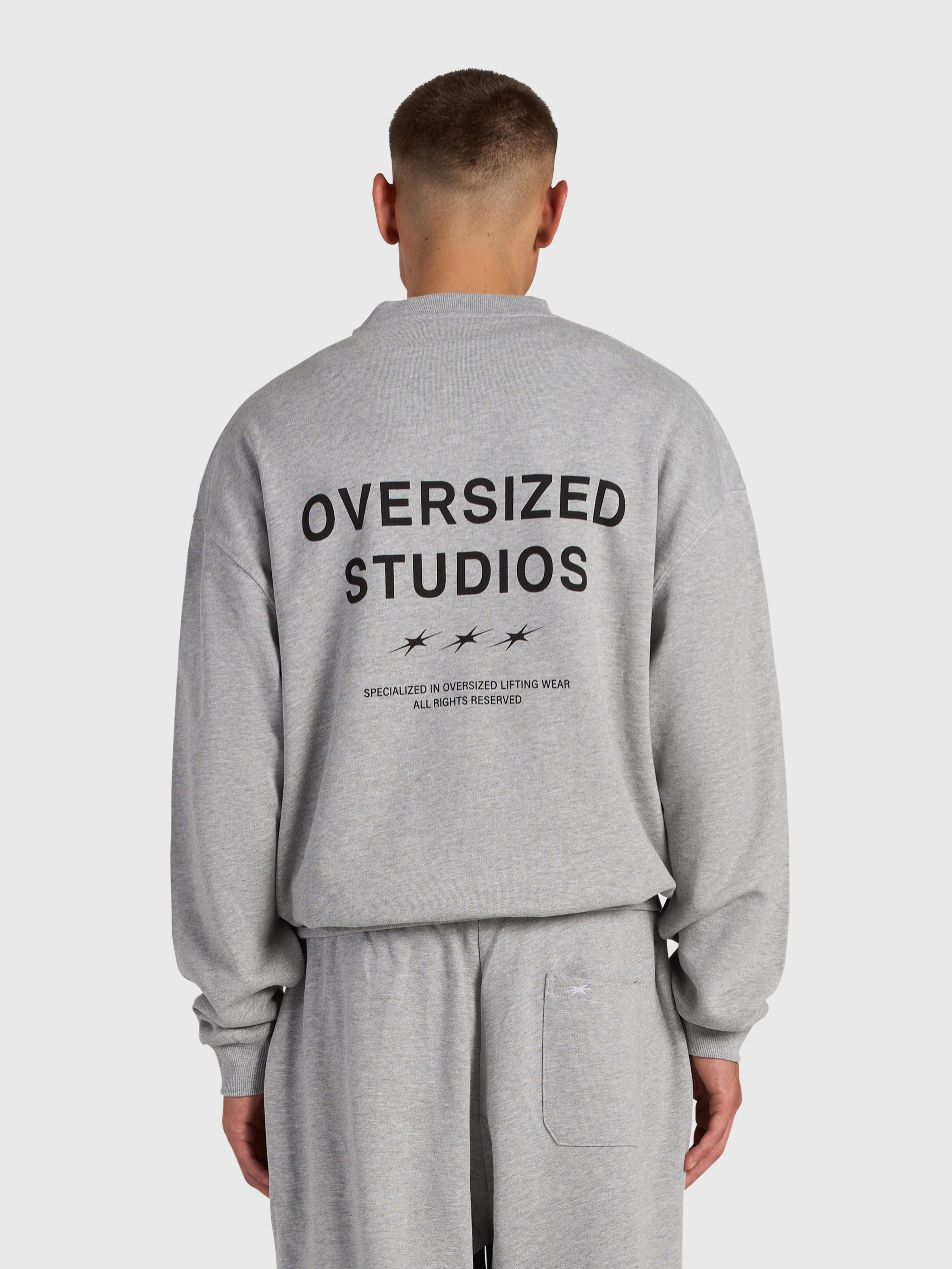 Confidence V2 Sweatshirt - Cloud Grey/White