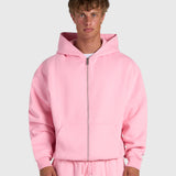 Confidence V2 Zip Hoodie - Pink/White