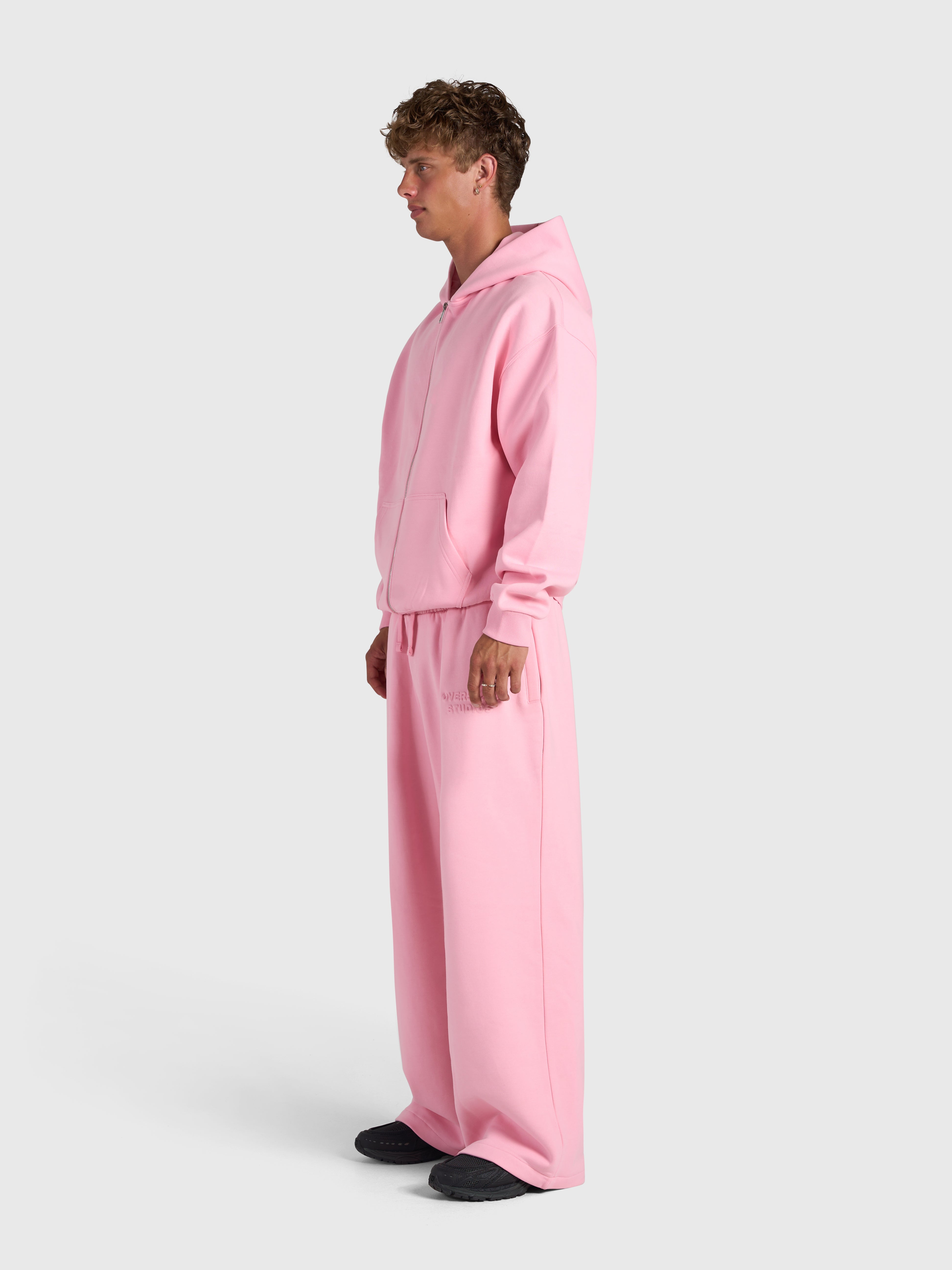 Confidence V2 Zip Hoodie - Pink/White