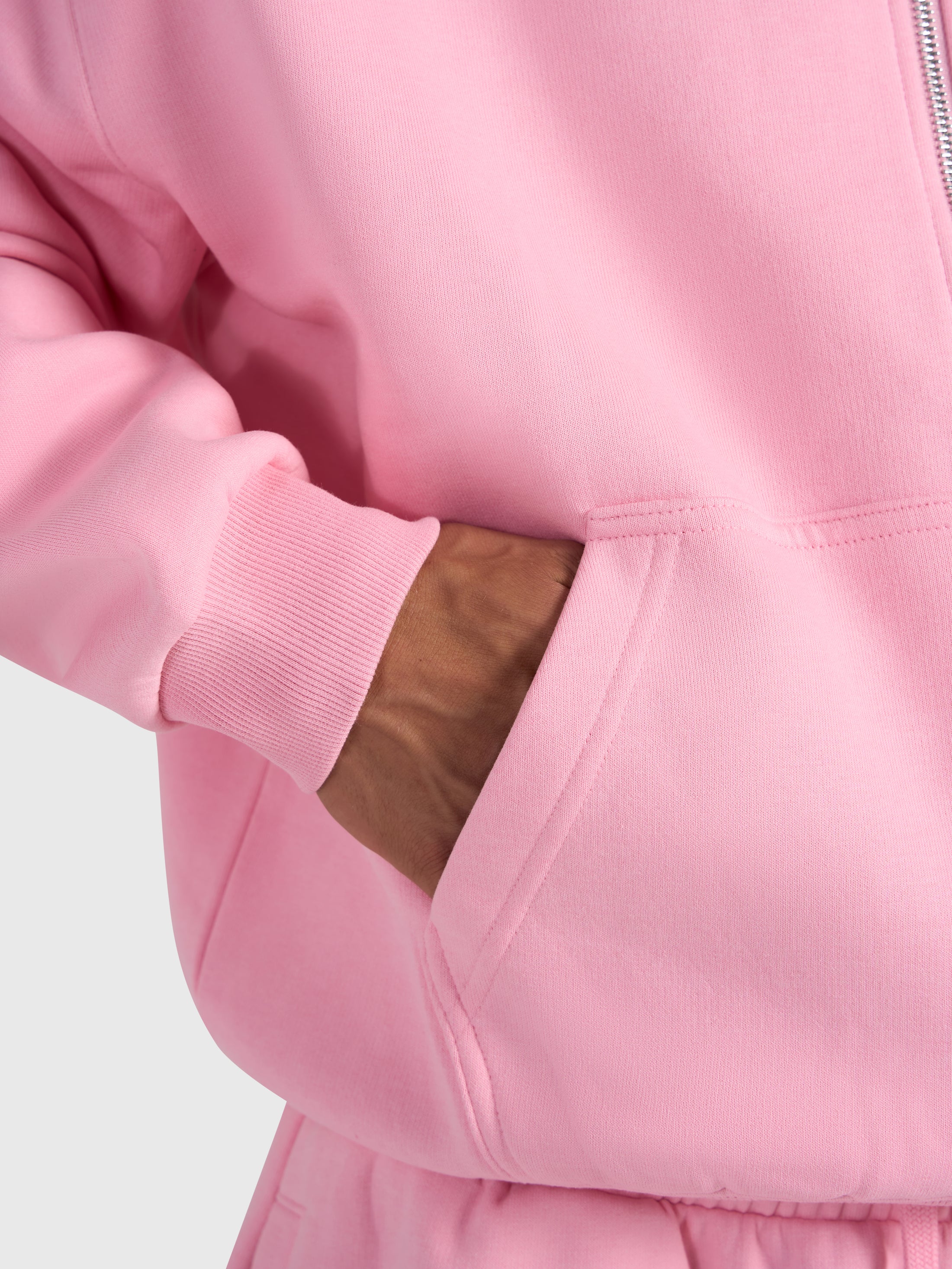 Confidence V2 Zip Hoodie - Pink/White