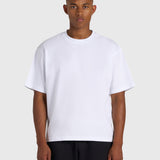 Cursive Box Tee - White/Red