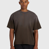 Confidence V2 Heavy Box Tee - Vintage Brown/White