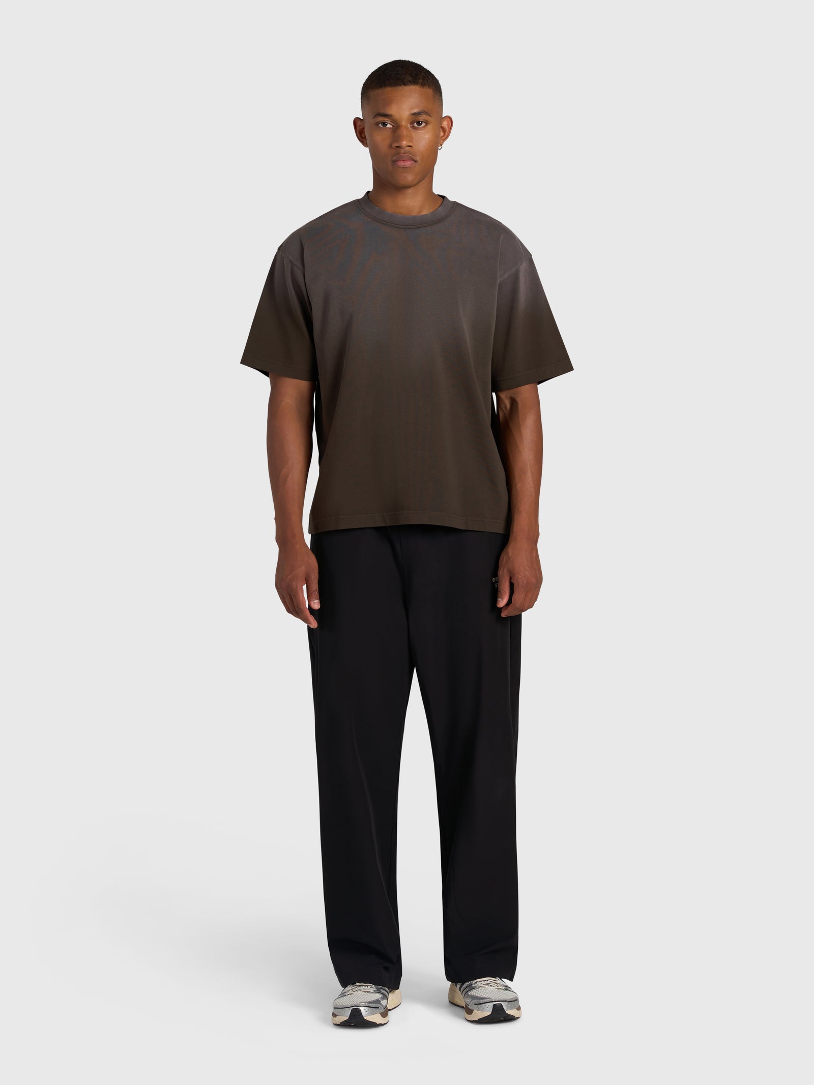 Confidence V2 Heavy Box Tee - Vintage Brown/White