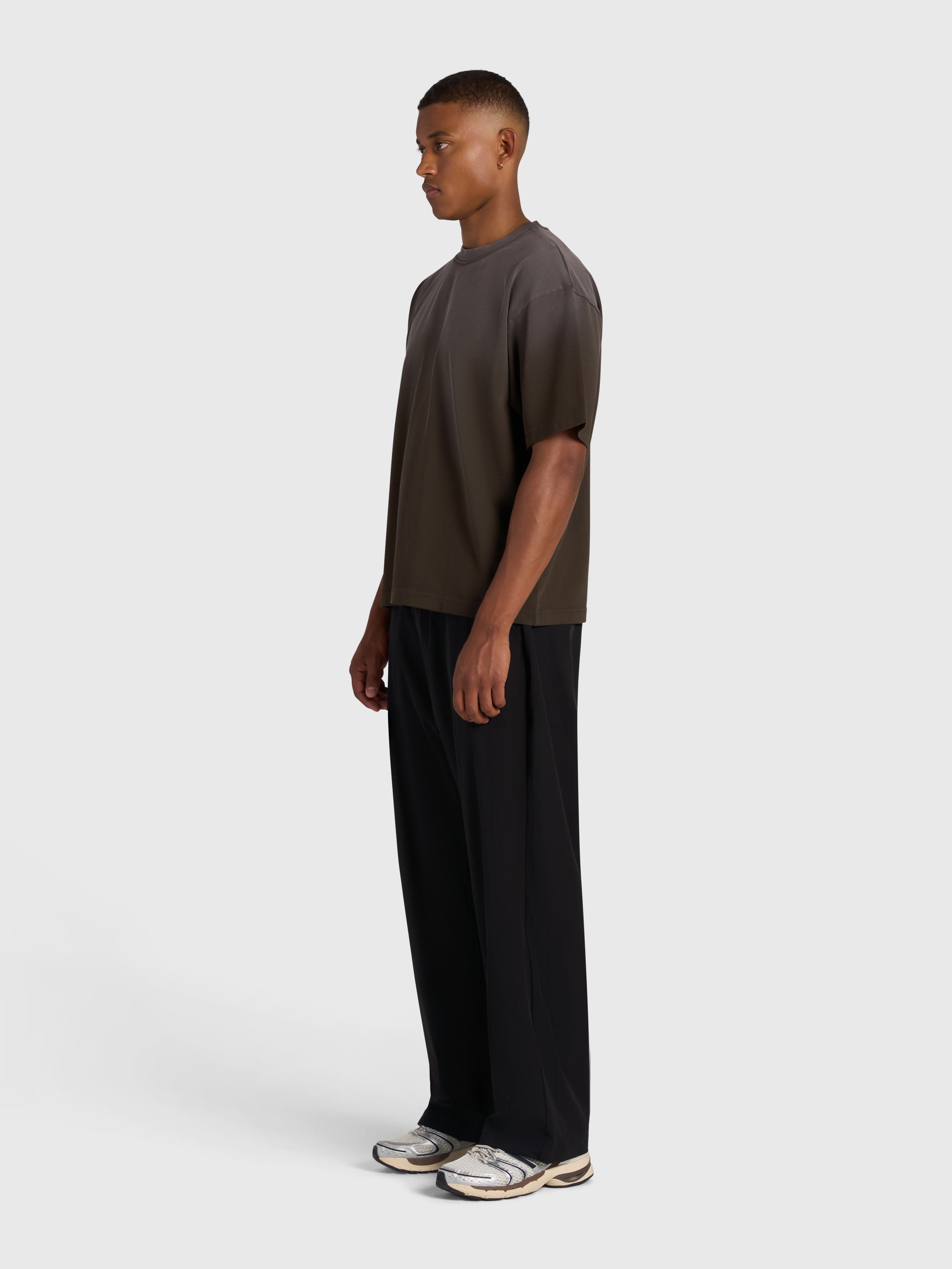 Confidence V2 Heavy Box Tee - Vintage Brown/White