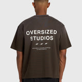 Confidence V2 Heavy Box Tee - Vintage Brown/White