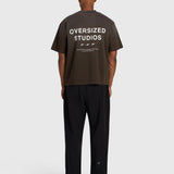Confidence V2 Heavy Box Tee - Vintage Brown/White