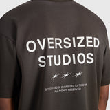 Confidence V2 Heavy Box Tee - Vintage Brown/White