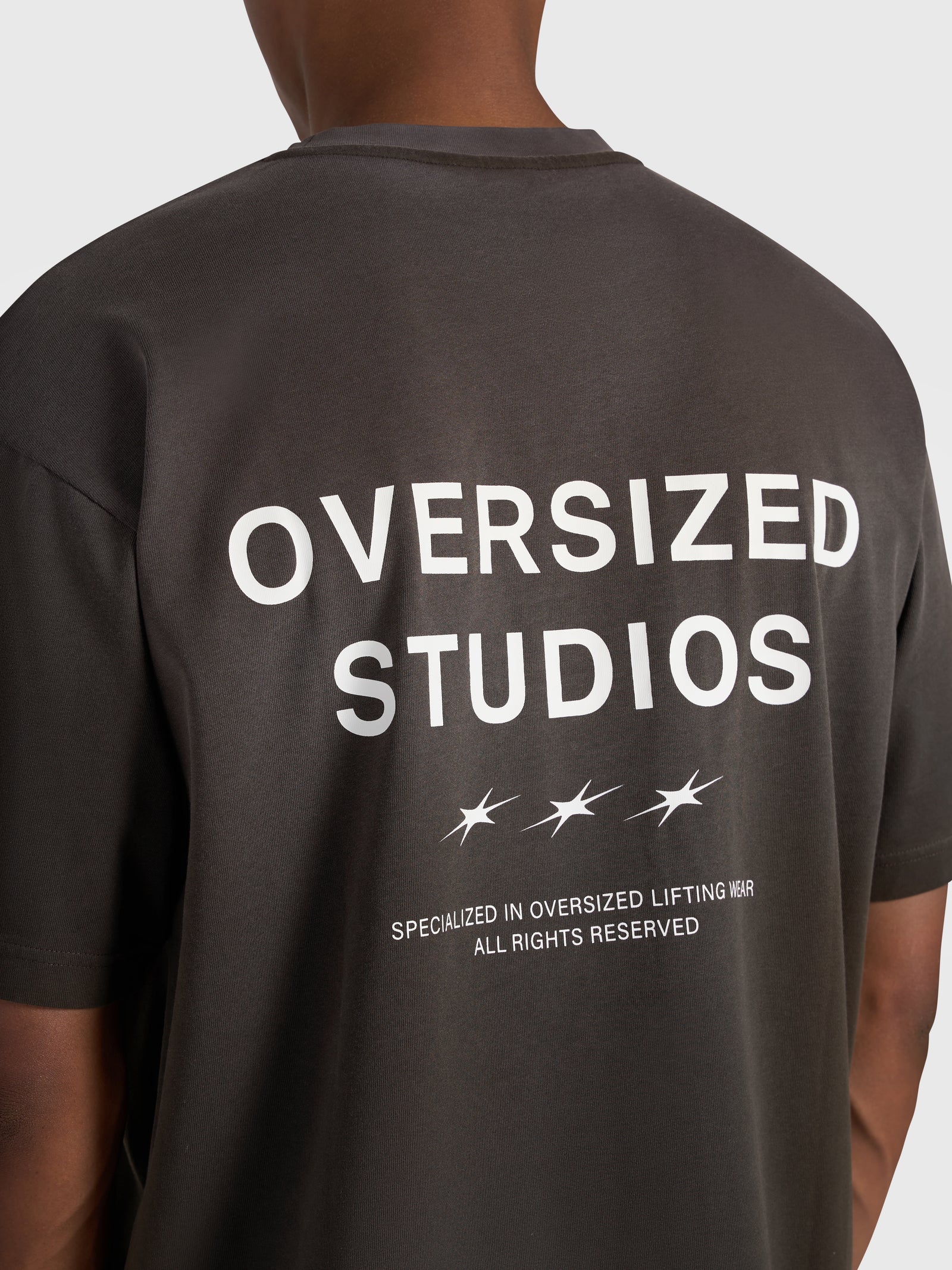 Confidence V2 Heavy Box Tee - Vintage Brown/White