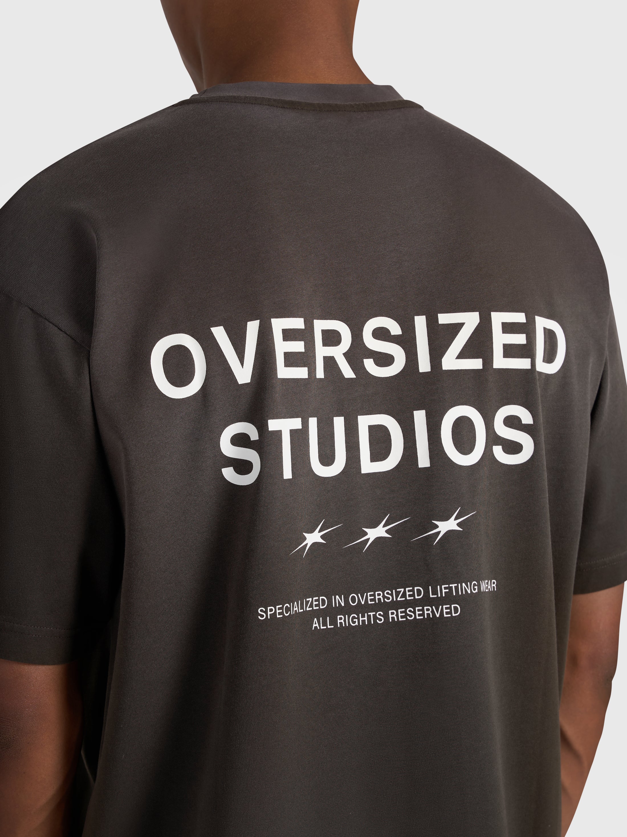 Confidence V2 Heavy Box Tee - Vintage Brown/White