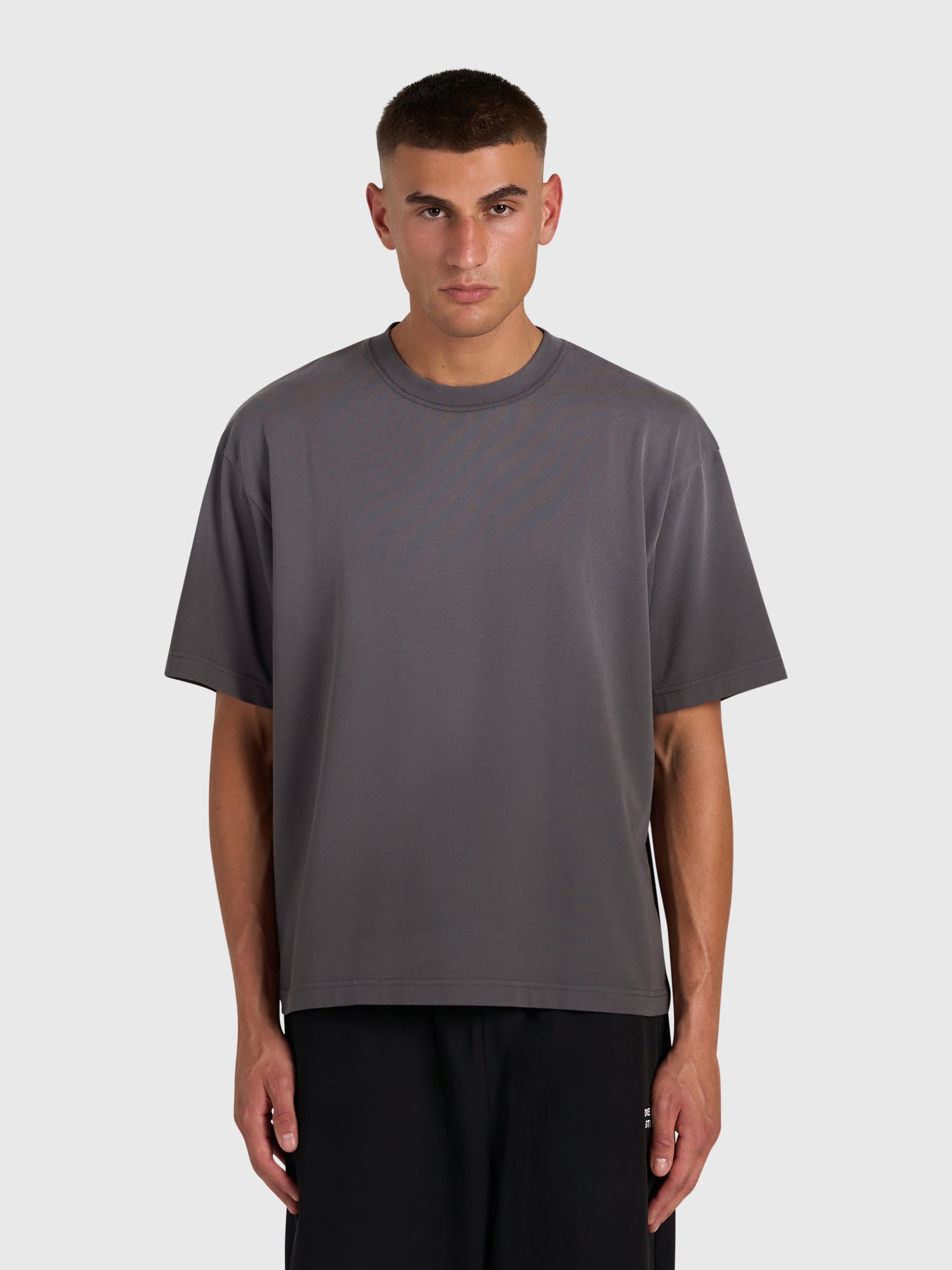 Confidence V2 Heavy Box Tee - Vintage Grey/Pink