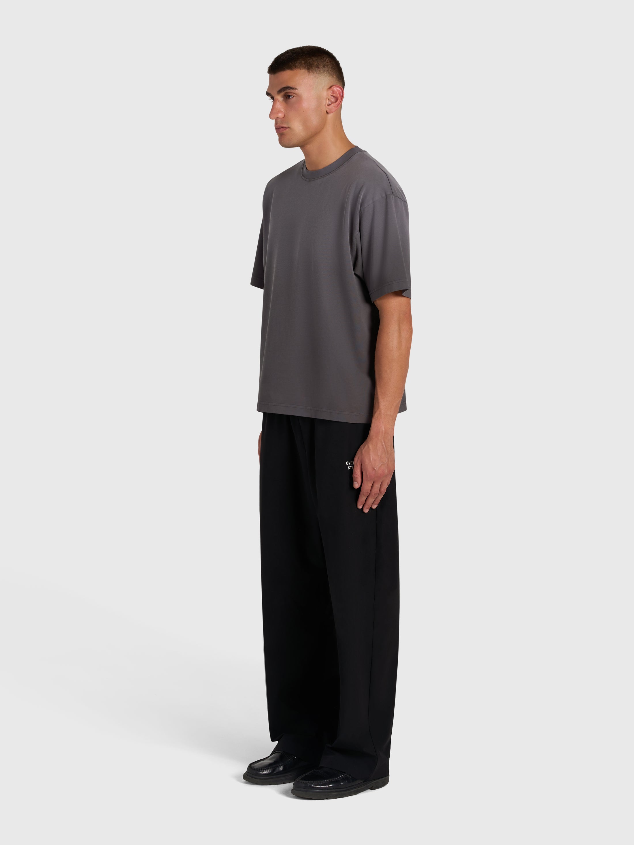 Confidence V2 Heavy Box Tee - Vintage Grey/Pink