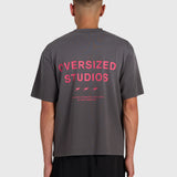 Confidence V2 Heavy Box Tee - Vintage Grey/Pink