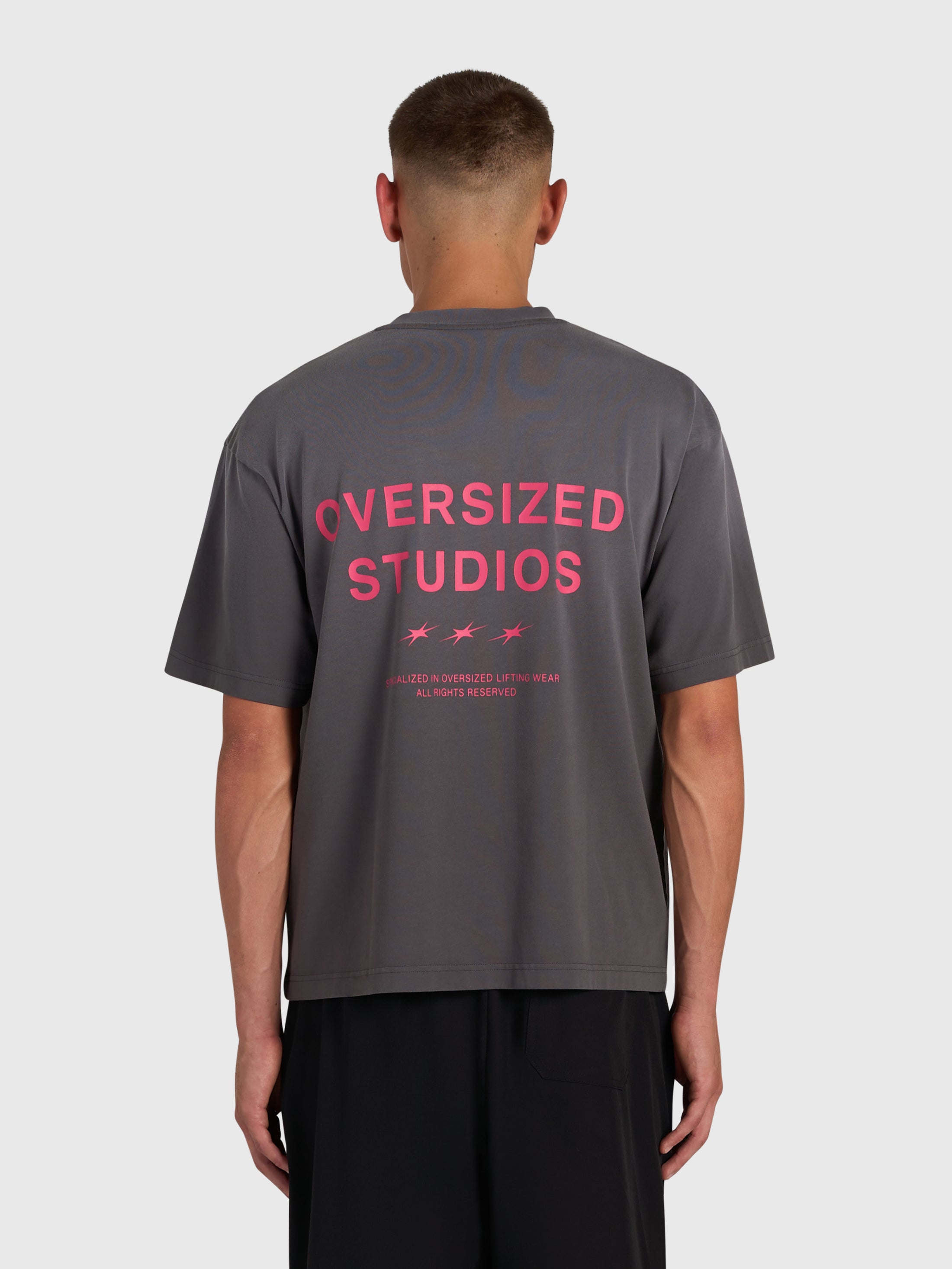 Confidence V2 Heavy Box Tee - Vintage Grey/Pink
